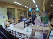 HUNT4K. Shy teen copulates with man in bar while boyfriend is around