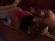 He took it from my ass and finish in my mouth. 2/16