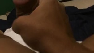 Early morning masturbation before work