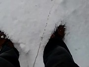 Peeing in the snow