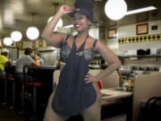 Massage 2018 Oiled Big Booty Show From Waitress at Restaurant - Cami Creams 14/16