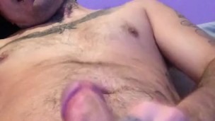 Tatted teen solo masturbate