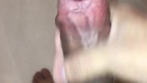 Jerking off in the shower