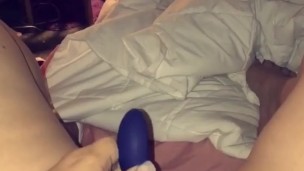Chubby girl and her vibrator