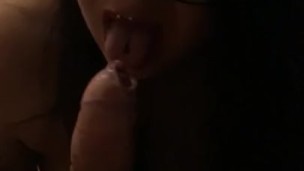 MILF Draining my balls with Blowjob