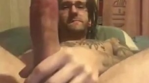Cum while dildo fucking myself