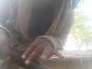 Woodland Nymph Practicing Outside - Home from College 12/16