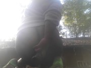 Woodland Nymph Practicing Outside - Home from College 14/16