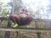 Woodland Nymph Practicing Outside - Home from College 9/16