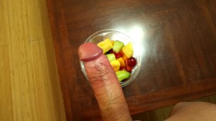 I Cummed on My Roommate's Fresh Fruits Rionia