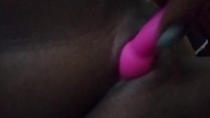 Tight black pussy play