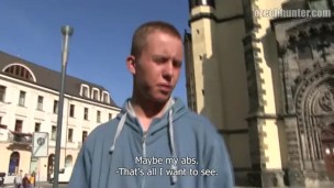  CZECH HUNTER 381 - Dude Running Late But Finds Time To Take A Raw Cock Up His Ass