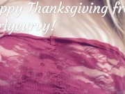Carlycurvy wishes you a Happy Thanksgiving and flashes her big boobs 2/16