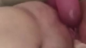 Playing With My Pink Pussy While I Fuck My Dildo!