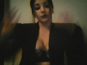 slut sucks on milk filled titties