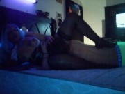 hot couples full length homemade sex tape w black light and watching porn 2/16