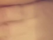 Playing with my wet juicy pussy after making myself cum hard