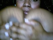 Huge ebony tittyfuck with cumshot 13/16