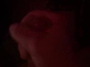 POV jacking off cumm shot