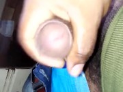 Playing with my dick at the office
