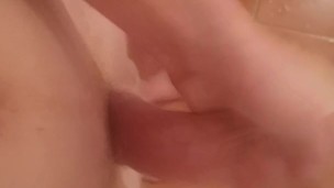 Cumming in the shower