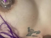 Anime Cosplay Milf Playing with Tits and Teasing