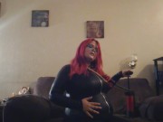 Air Inflation in Shiny Catsuit Commission 7/16