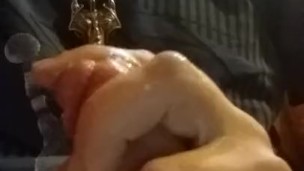 Teen male solo cock teasing