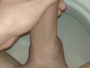 Young guy stroke cock