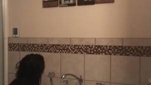Sexy Bathing Masturbation