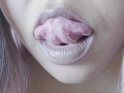 Pale Lips/Wet Tongue Fetish