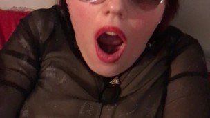 PART 2 Horny Teen masturbate and CUM in sexy outfit in sexy nylon stockings