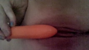 Young ginger teenager first vibrator solo play