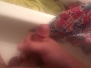 Jacking off in the shower
