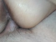 Wet squirting Pussy filled with homemade /muscle relaxer lube hard fuck 11/16
