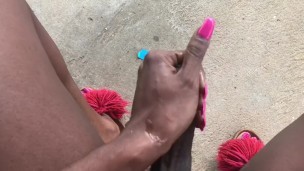 Couldn’t hold it (TS PublicPrincess)