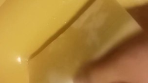 Soaking up piss with magic eraser