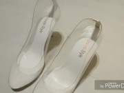 Footjob cum in shoes and cum on feet big load 1/16