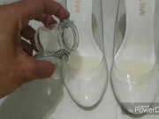 Footjob cum in shoes and cum on feet big load 4/16