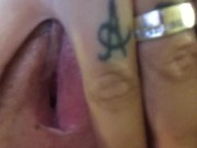 Suction wetness Latin pink pussy