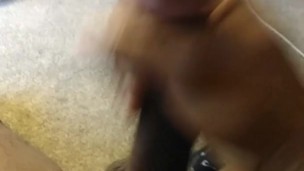 Stroking my long dick because I was bored