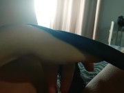 Phone clip: Incredibly wet pussy. Soaking panties and moans. Real orgasm! 16/16