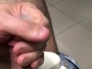 Quick public masturbation - messy ruined orgasm