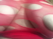 Carlycurvy lingerie haul on her fishnet dresses 7/16