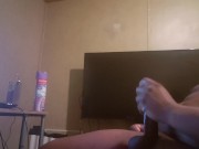 Another Massive Load from Stroking my dick