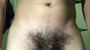 Bushy Boy Cums Quickly After No Nut November