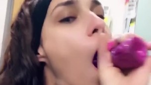 INSANE SNAPCHAT THROAT BULGE AT WORK