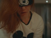 Mickey Mouse Cosplay Blindfold Sensual Blowjob Massive Cumshot Redhead POV 14/16