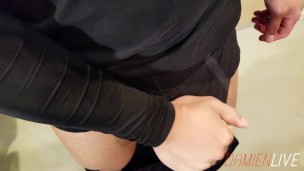 Black Pants Hard On