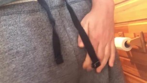 Hard Uncut Cock Pissing